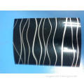 Hot  Stripe HIgh gloss plastic  film for kitchen cabinet door